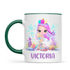 Personalised with Name, Mermaid Kids Mug – Customised Magical Under the Sea Cup for Children – Available in 11oz, 6oz & Enamel Options