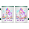 Personalised with Name, Mermaid Kids Mug – Customised Magical Under the Sea Cup for Children – Available in 11oz, 6oz & Enamel Options
