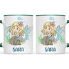 Personalised Mermaid Mug - Custom Name Kids Cup - Underwater Ocean Theme - Ceramic or Enamel - 11oz, 6oz, or Camping Mug - NZ Made