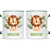 Personalised Lion Mug - Custom Name Kids Cup - Safari Animal Theme - Ceramic or Enamel - 11oz, 6oz, or Camping Mug - NZ Made