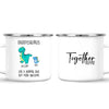 Personalised Daddysaurus Mug - Custom Dinosaur Dad Mug with Kids Names - Father’s Day Gift - Cute Personalised Coffee Cup for Dad