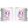 Personalised with Name, Pastel Unicorn Kids Mug – Custom Unicorn Cup for Children – Available in 11oz, 6oz & Enamel