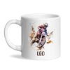 Personalised with Name, Motocross Rider Kids Mug – Customised Dirt Bike Racing Cup for Children – Available in 11oz, 6oz & Enamel Options