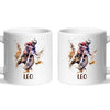Personalised with Name, Motocross Rider Kids Mug – Customised Dirt Bike Racing Cup for Children – Available in 11oz, 6oz & Enamel Options