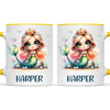 Personalised with Name, Mermaid Princess Kids Mug – Custom Ocean Fantasy Cup for Children – Available in 11oz, 6oz & Enamel