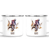 Personalised with Name, Motocross Rider Kids Mug – Customised Dirt Bike Racing Cup for Children – Available in 11oz, 6oz & Enamel Options
