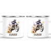 Personalised with Name, Motocross Dirt Bike Kids Mug – Customised Off-Road Motorbike Cup for Children – Available in 11oz, 6oz & Enamel Options