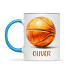 Personalised Kids Basketball Mug β Custom Name Gift for Young Players