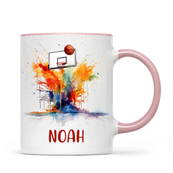 Personalised Basketball Mug with Name – Perfect Gift for Young Ballers