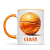 Personalised Kids Basketball Mug β Custom Name Gift for Young Players