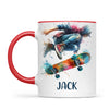 Custom Skateboarding Mug for Kids β Personalised Street Style Gift