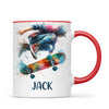 Custom Skateboarding Mug for Kids β Personalised Street Style Gift