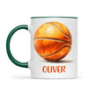 Personalised Kids Basketball Mug β Custom Name Gift for Young Players