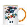 Custom Skateboarding Mug for Kids β Personalised Street Style Gift