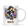 Personalised Kids Skateboarding Mug β Custom Urban Teddy Bear Design
