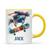Custom Skateboarding Mug for Kids β Personalised Street Style Gift