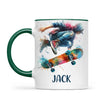 Custom Skateboarding Mug for Kids β Personalised Street Style Gift