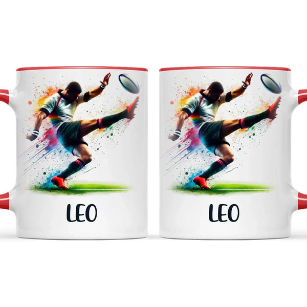 Custom Kids Rugby Mug β Personalised Name Gift for Young Rugby Fans