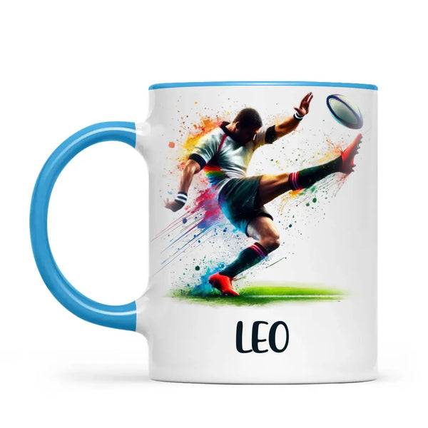 Custom Kids Rugby Mug β Personalised Name Gift for Young Rugby Fans