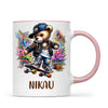 Personalised Kids Skateboarding Mug β Custom Urban Teddy Bear Design