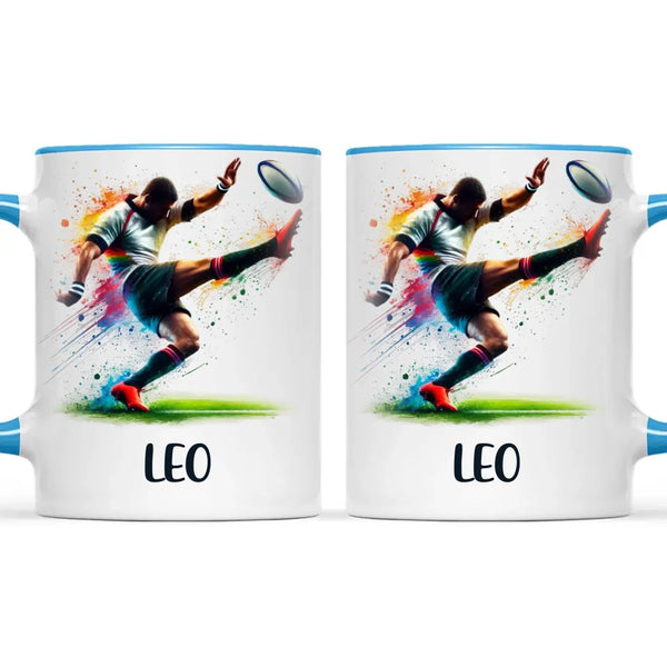 Custom Kids Rugby Mug β Personalised Name Gift for Young Rugby Fans