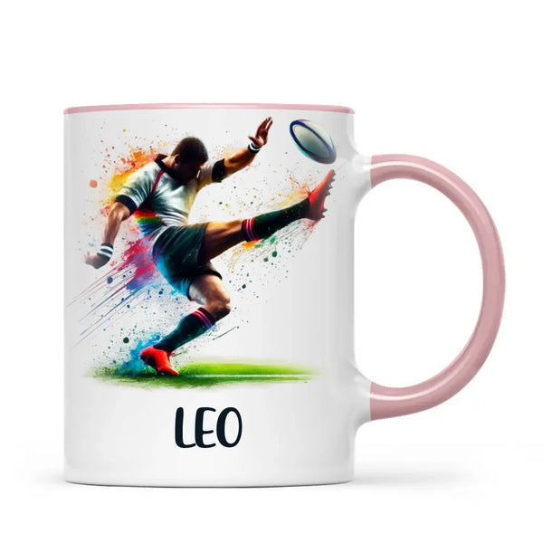 Custom Kids Rugby Mug β Personalised Name Gift for Young Rugby Fans