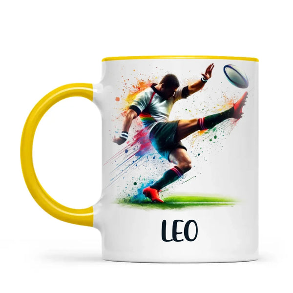 Custom Kids Rugby Mug β Personalised Name Gift for Young Rugby Fans