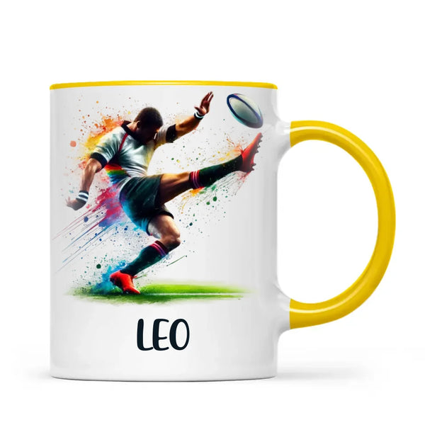 Custom Kids Rugby Mug β Personalised Name Gift for Young Rugby Fans