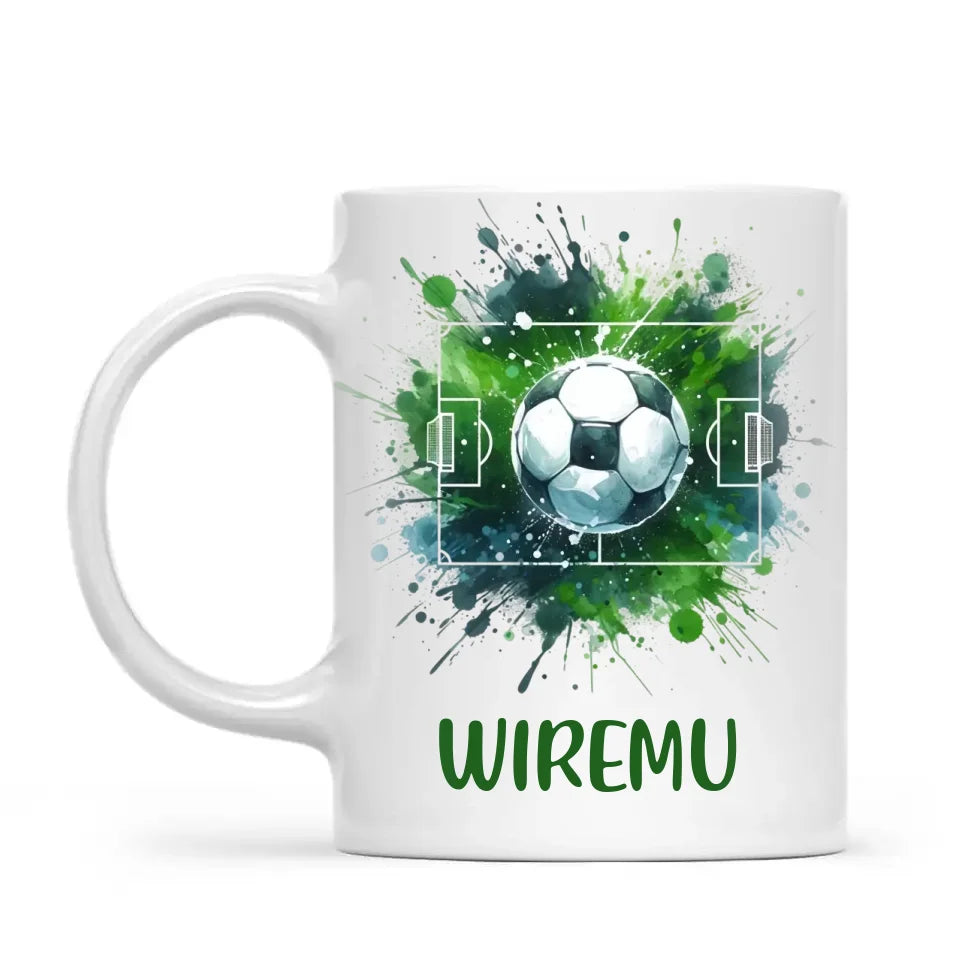 Personalised Soccer Mug with Name β Perfect Gift for Young Football Fans