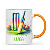 Personalised Kids Cricket Mug with Name β Custom Cricket Gift for Young Players