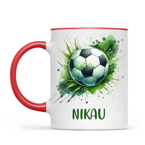 Custom Kids Soccer Mug β Personalised Gift for Future Football Stars