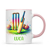 Personalised Kids Cricket Mug with Name β Custom Cricket Gift for Young Players