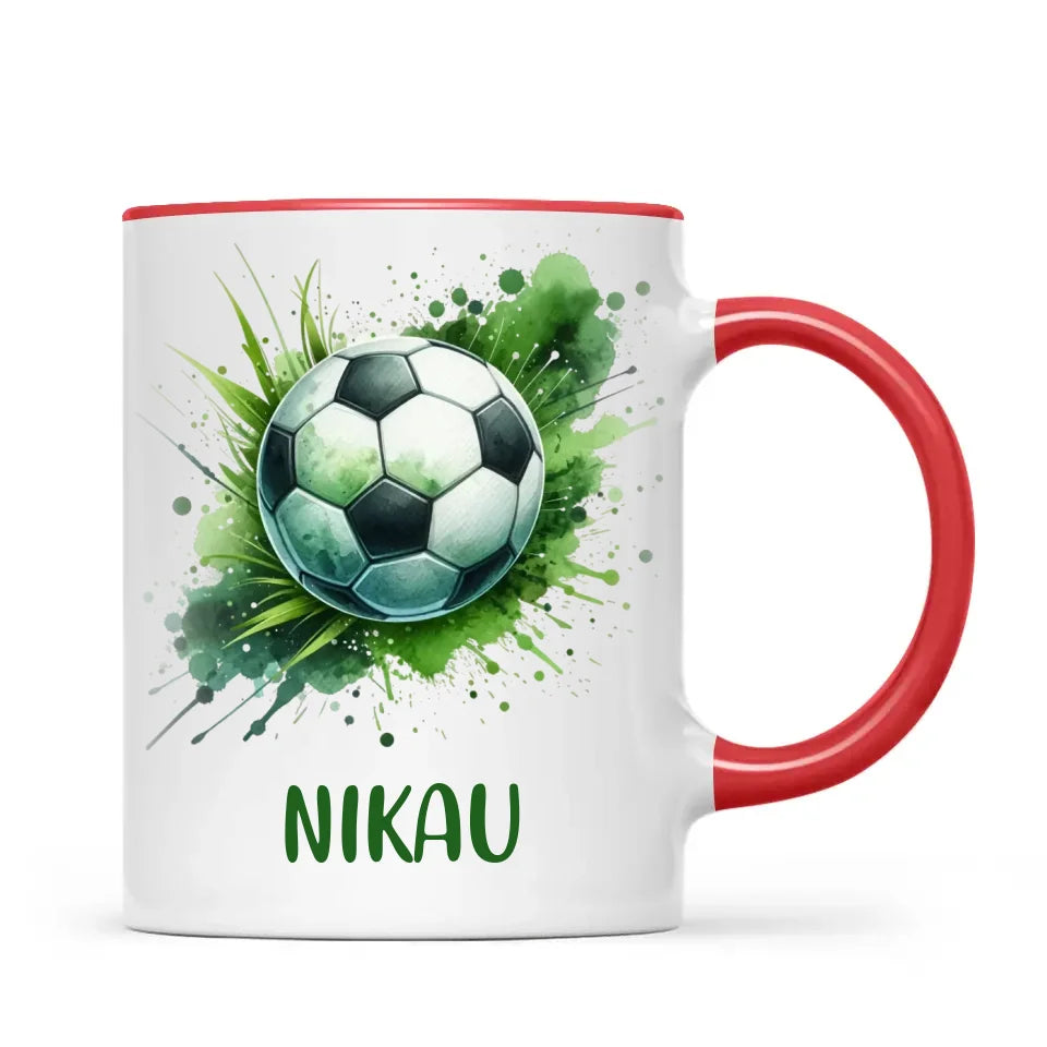 Custom Kids Soccer Mug β Personalised Gift for Future Football Stars