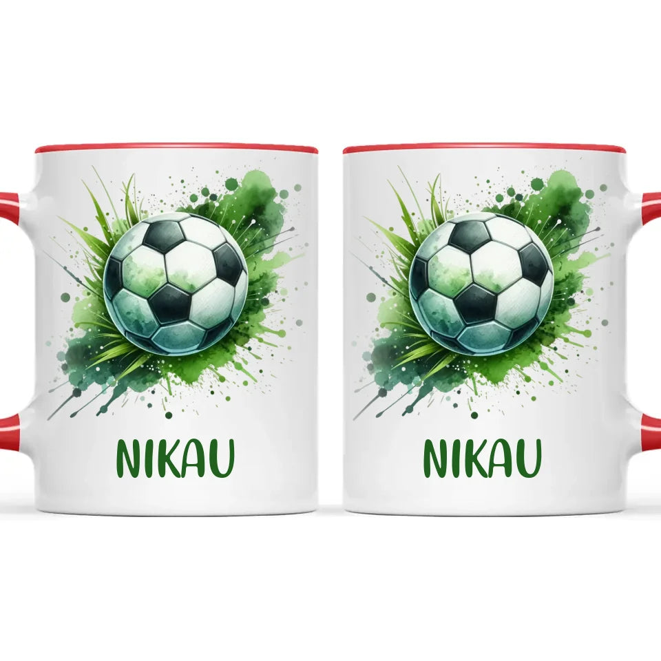 Custom Kids Soccer Mug β Personalised Gift for Future Football Stars