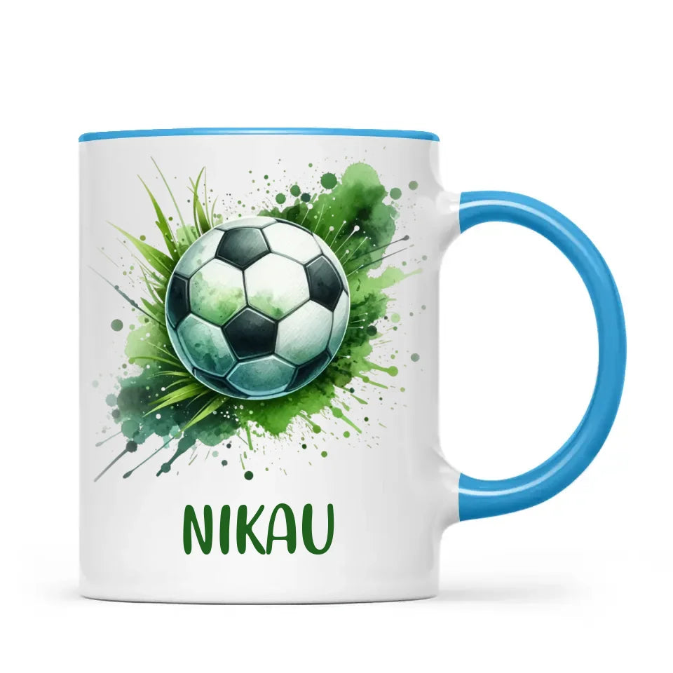 Custom Kids Soccer Mug β Personalised Gift for Future Football Stars
