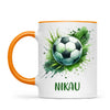 Custom Kids Soccer Mug β Personalised Gift for Future Football Stars