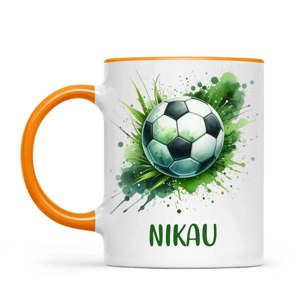 Custom Kids Soccer Mug β Personalised Gift for Future Football Stars