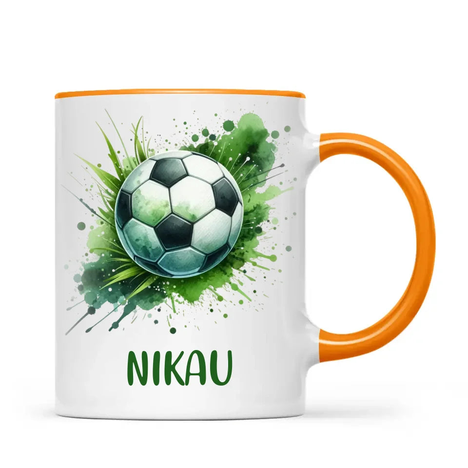 Custom Kids Soccer Mug β Personalised Gift for Future Football Stars