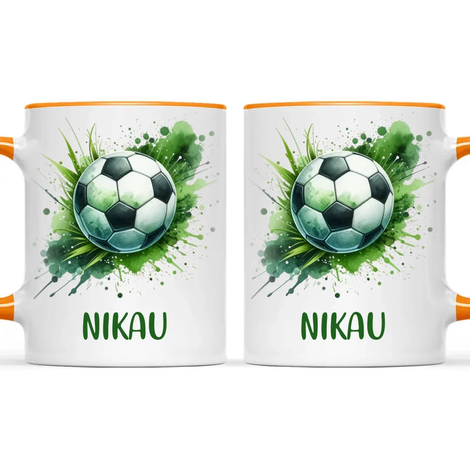 Custom Kids Soccer Mug β Personalised Gift for Future Football Stars