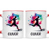 Personalised Kids Soccer Mug with Name β Custom Football Gift for Young Players
