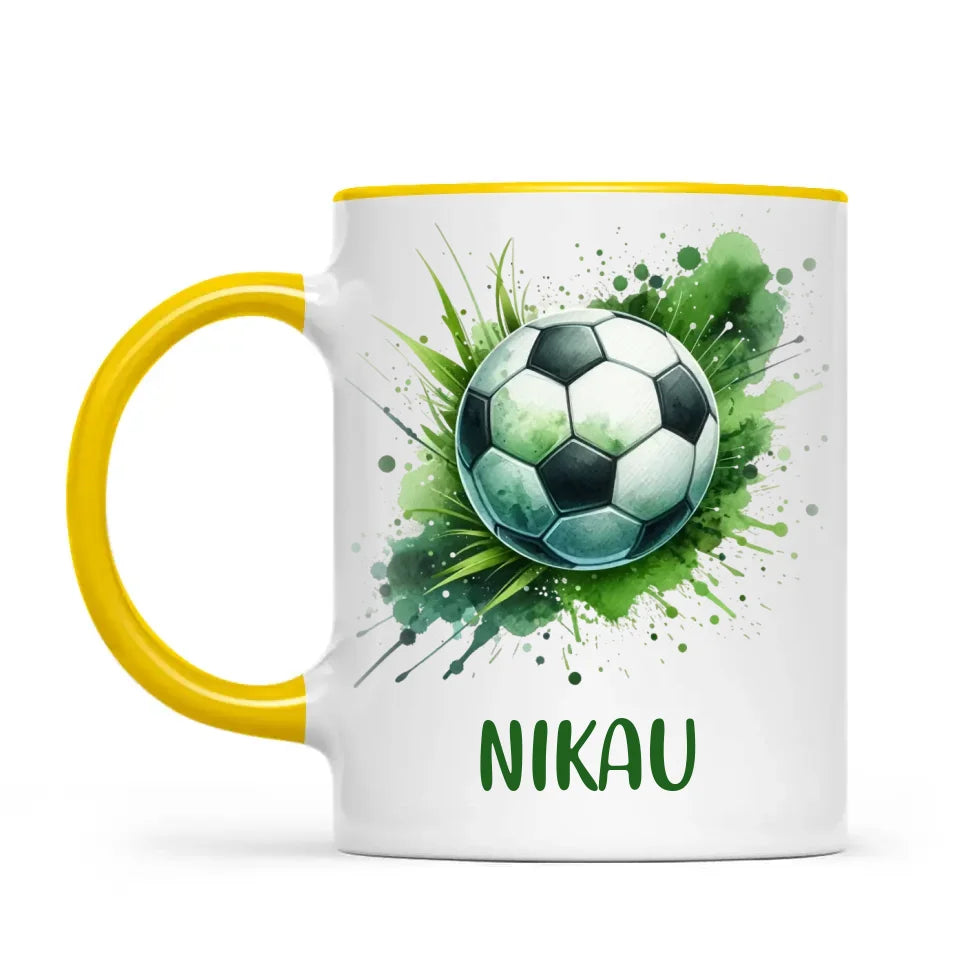 Custom Kids Soccer Mug β Personalised Gift for Future Football Stars