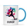 Personalised Kids Soccer Mug with Name β Custom Football Gift for Young Players