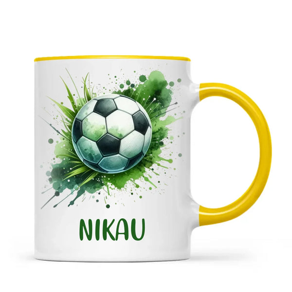 Custom Kids Soccer Mug β Personalised Gift for Future Football Stars
