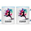 Personalised Kids Soccer Mug with Name β Custom Football Gift for Young Players