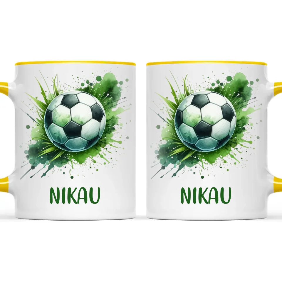 Custom Kids Soccer Mug β Personalised Gift for Future Football Stars
