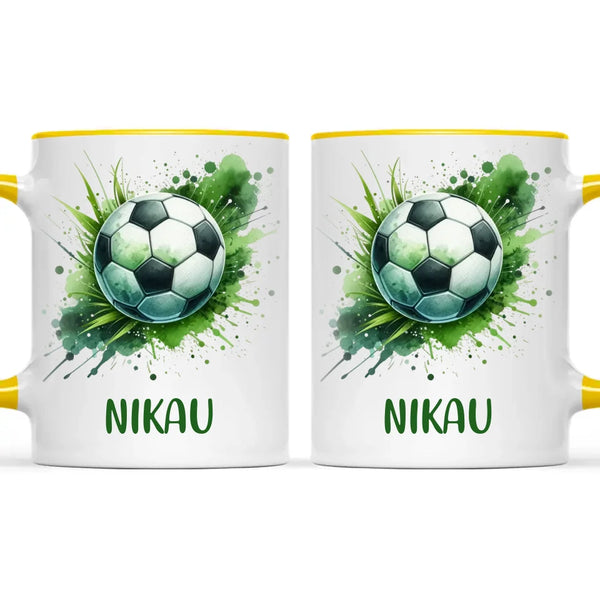 Custom Kids Soccer Mug β Personalised Gift for Future Football Stars