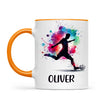 Personalised Kids Soccer Mug with Name β Custom Football Gift for Young Players