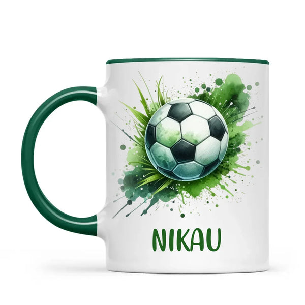 Custom Kids Soccer Mug β Personalised Gift for Future Football Stars
