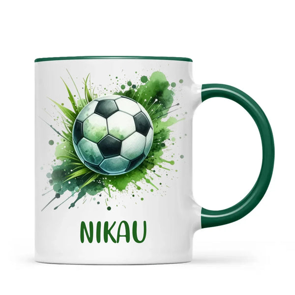 Custom Kids Soccer Mug β Personalised Gift for Future Football Stars