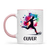 Personalised Kids Soccer Mug with Name β Custom Football Gift for Young Players